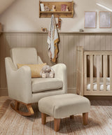Mamas & Papas Nursing Chair Sets Bowdon Nursing Chair & Footstool Set - Latte Velvet