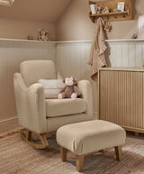 Mamas & Papas Nursing Chair Sets Bowdon Nursing Chair & Footstool Set - Oatmeal Boucle