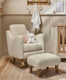 Mamas & Papas Nursing Chair Sets Bowdon Nursing Chair & Footstool Set - Oyster Chenille Boucle
