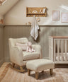 Mamas & Papas Nursing Chair Sets Hilston Nursing Chair & Footsool Set – Camel Woven