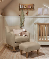 Mamas & Papas Nursing Chair Sets Hilston Nursing Chair & Footsool Set - Oatmeal Boucle