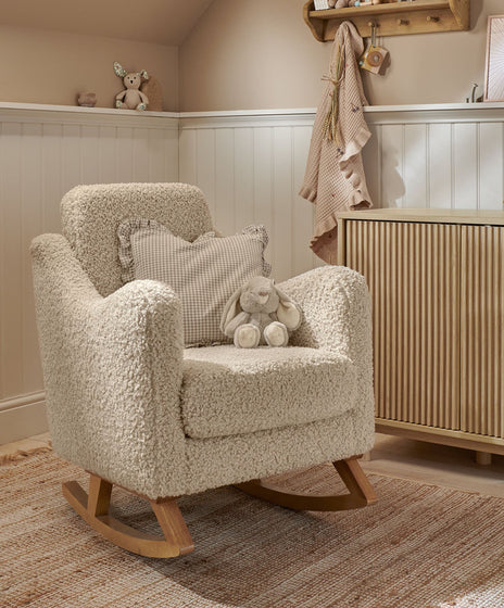 Bowdon Nursing Chair - Biscuit Teddy