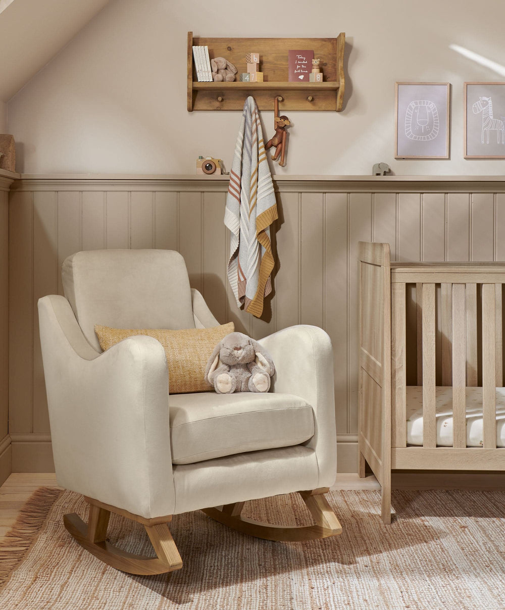 Mamas &amp; Papas Nursing Chairs Bowdon Nursing Chair - Latte Velvet