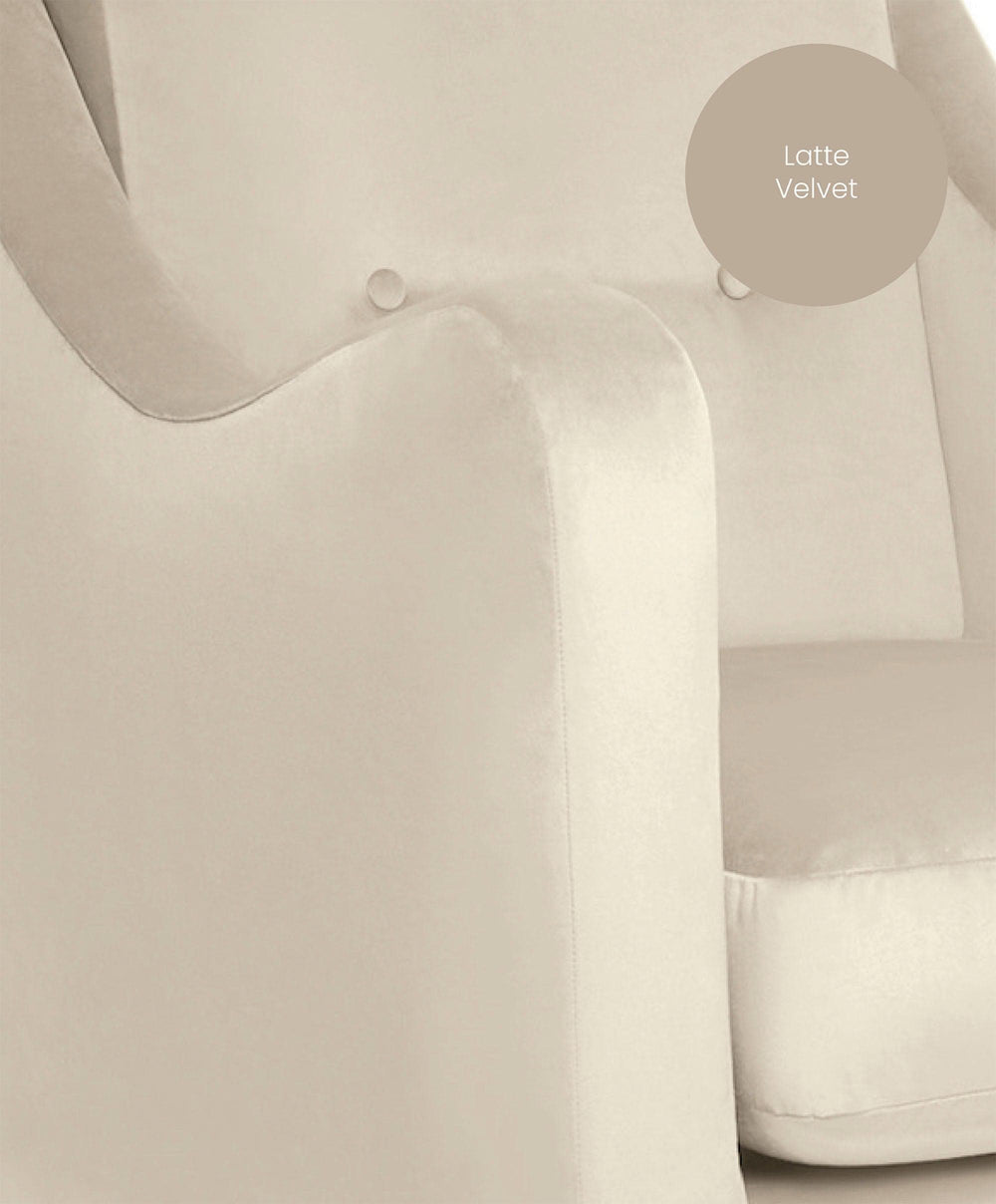 Mamas &amp; Papas Nursing Chairs Bowdon Nursing Chair - Latte Velvet