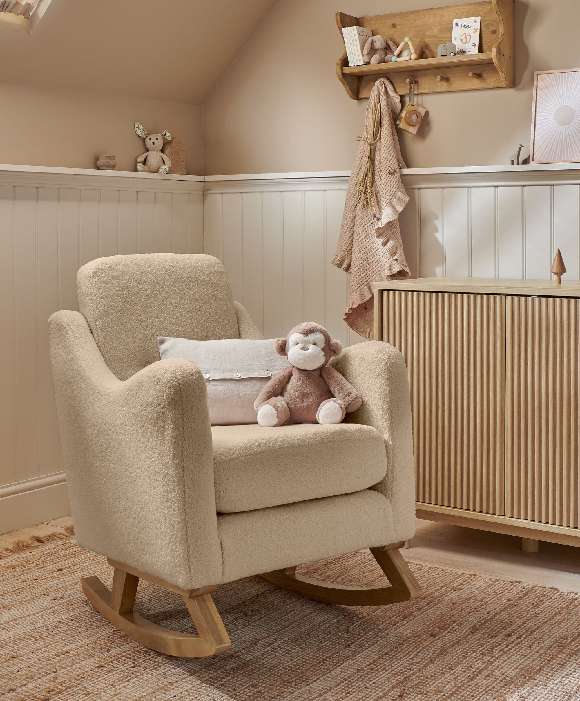 Bowdon Nursing Chair Oatmeal Boucle