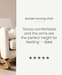 Mamas & Papas Nursing Chairs Bowdon Nursing Chair - Off White Boucle