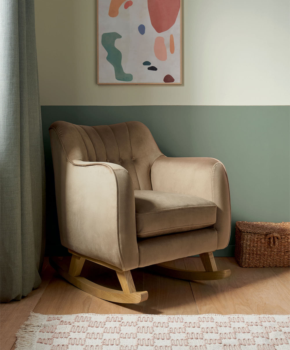 Mamas &amp; Papas Nursing Chairs Hilson Nursing Chair - Mocha Velvet