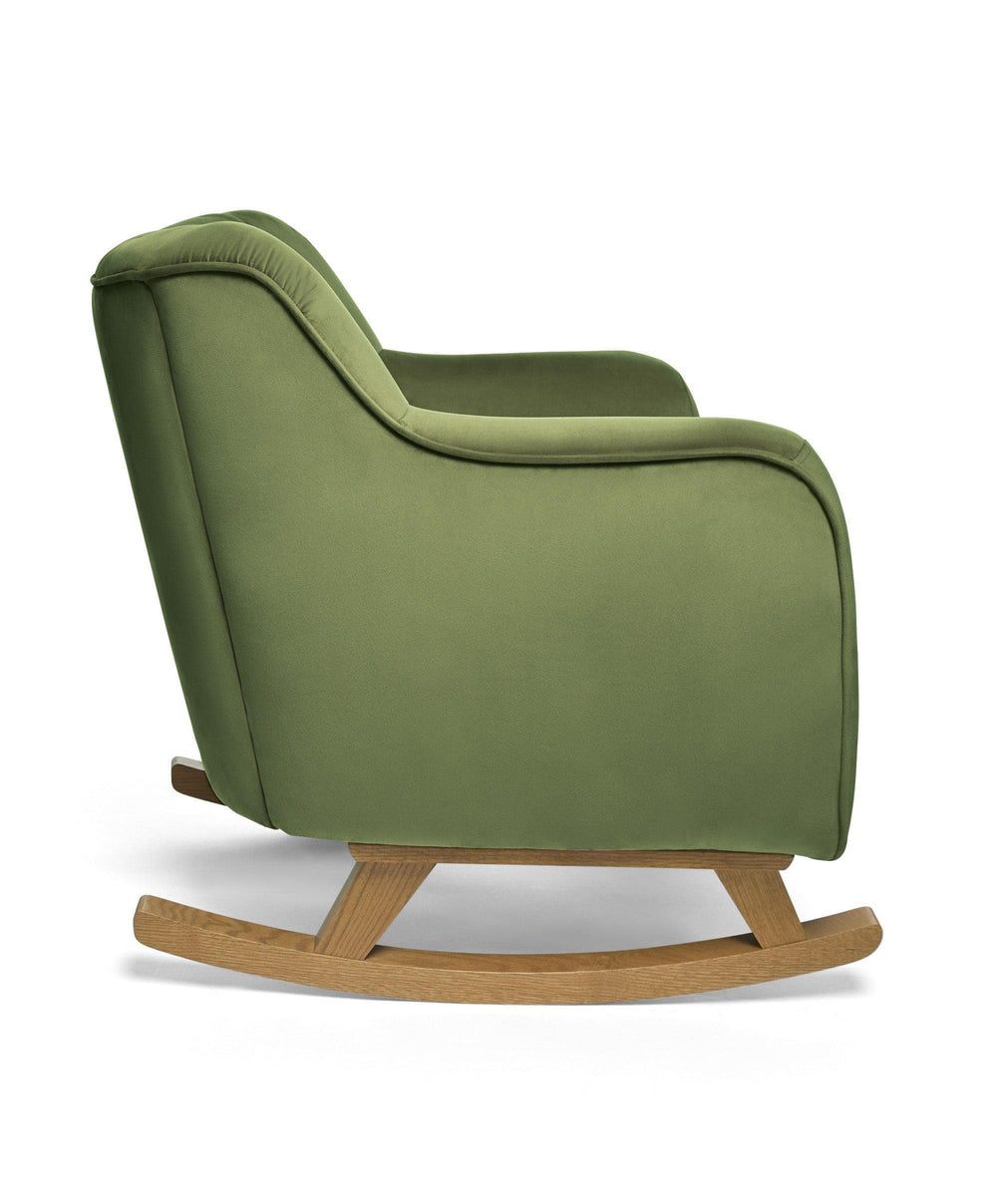 Mamas &amp; Papas Nursing Chairs Hilston Nursing Chair in Velvet - Olive