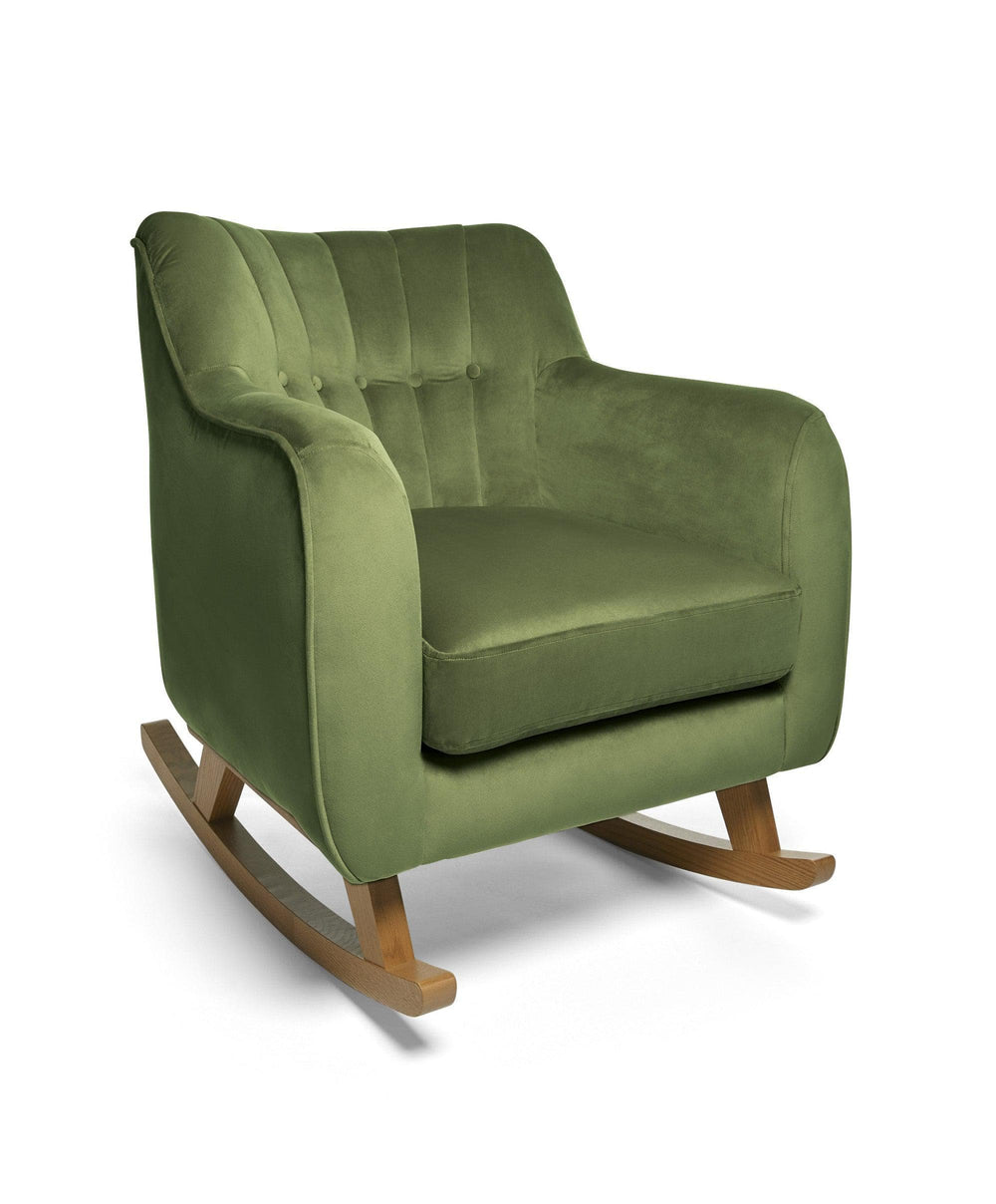 Mamas &amp; Papas Nursing Chairs Hilston Nursing Chair in Velvet - Olive