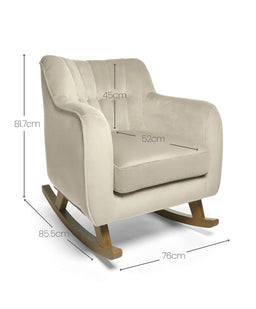 Mamas & Papas Nursing Chairs Hilston Nursing Chair - Latte Velvet