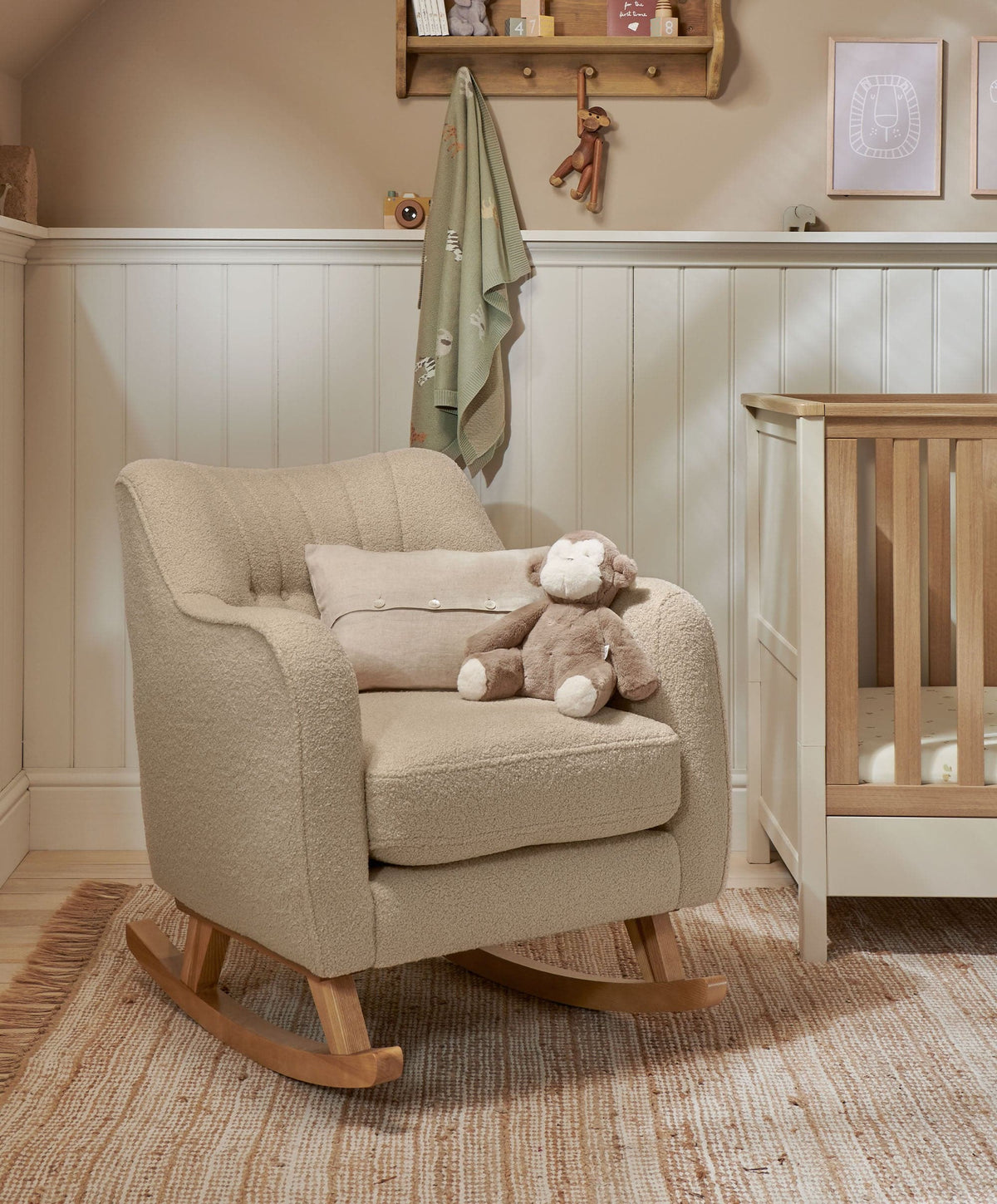 Mamas & Papas Nursing Chairs Hilston Nursing Chair - Oatmeal Boucle