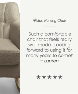 Mamas & Papas Nursing Chairs Hilston Nursing Chair - Oatmeal Boucle
