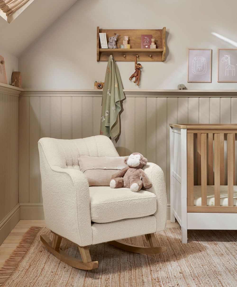 Mamas &amp; Papas Nursing Chairs Hilston Nursing Chair - Off White Boucle