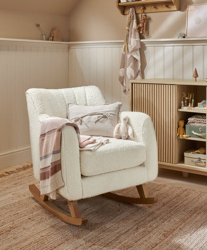 Mamas & Papas Nursing Chairs Hilston Nursing Chair - Oyster Chenille Boucle