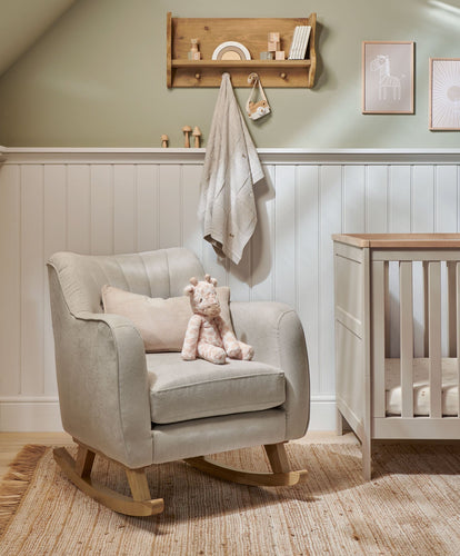 Mamas & Papas Nursing Chairs Hilston Nursing Chair - Silver Woven