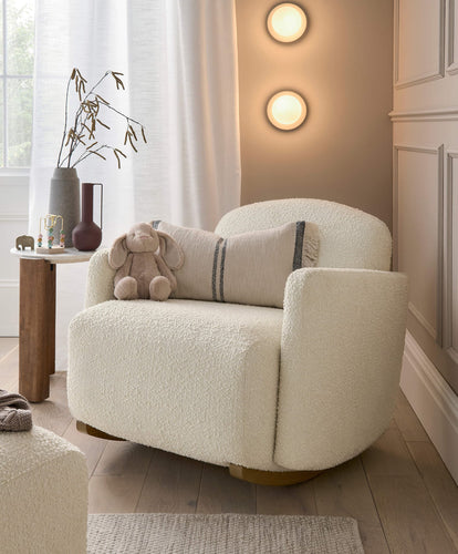 Mamas & Papas Nursing Chairs Royton Nursing Chair in Chenille Boucle - Oyster