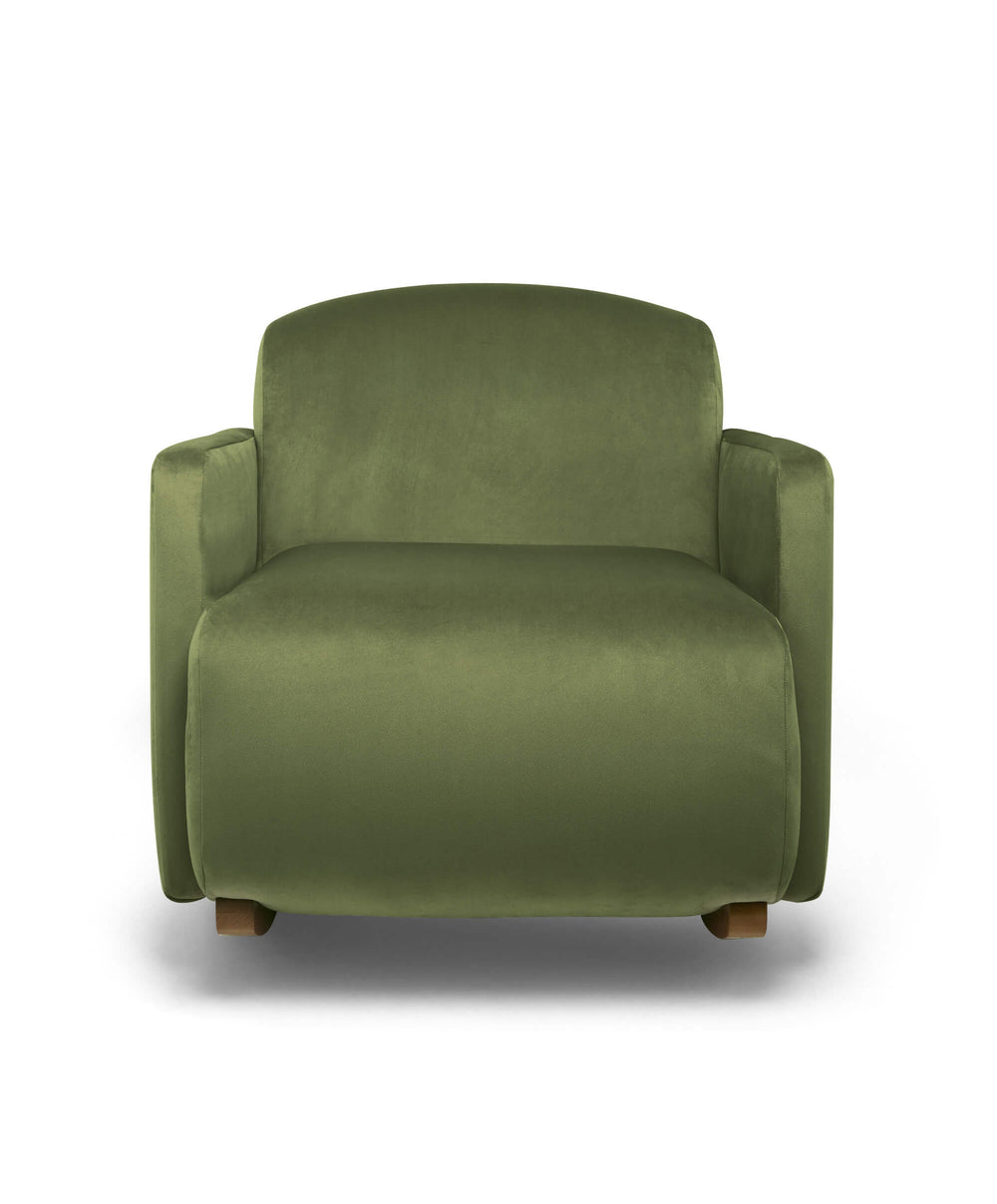 Mamas &amp; Papas Nursing Chairs Royton Nursing Chair - Olive Velvet