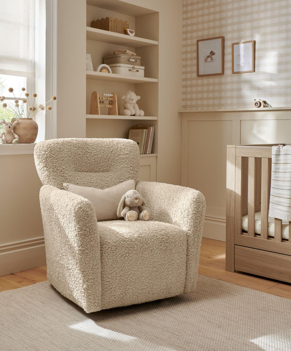 Mamas &amp; Papas Nursing Chairs Settle Swivel Nursing Chair - Biscuit Teddy