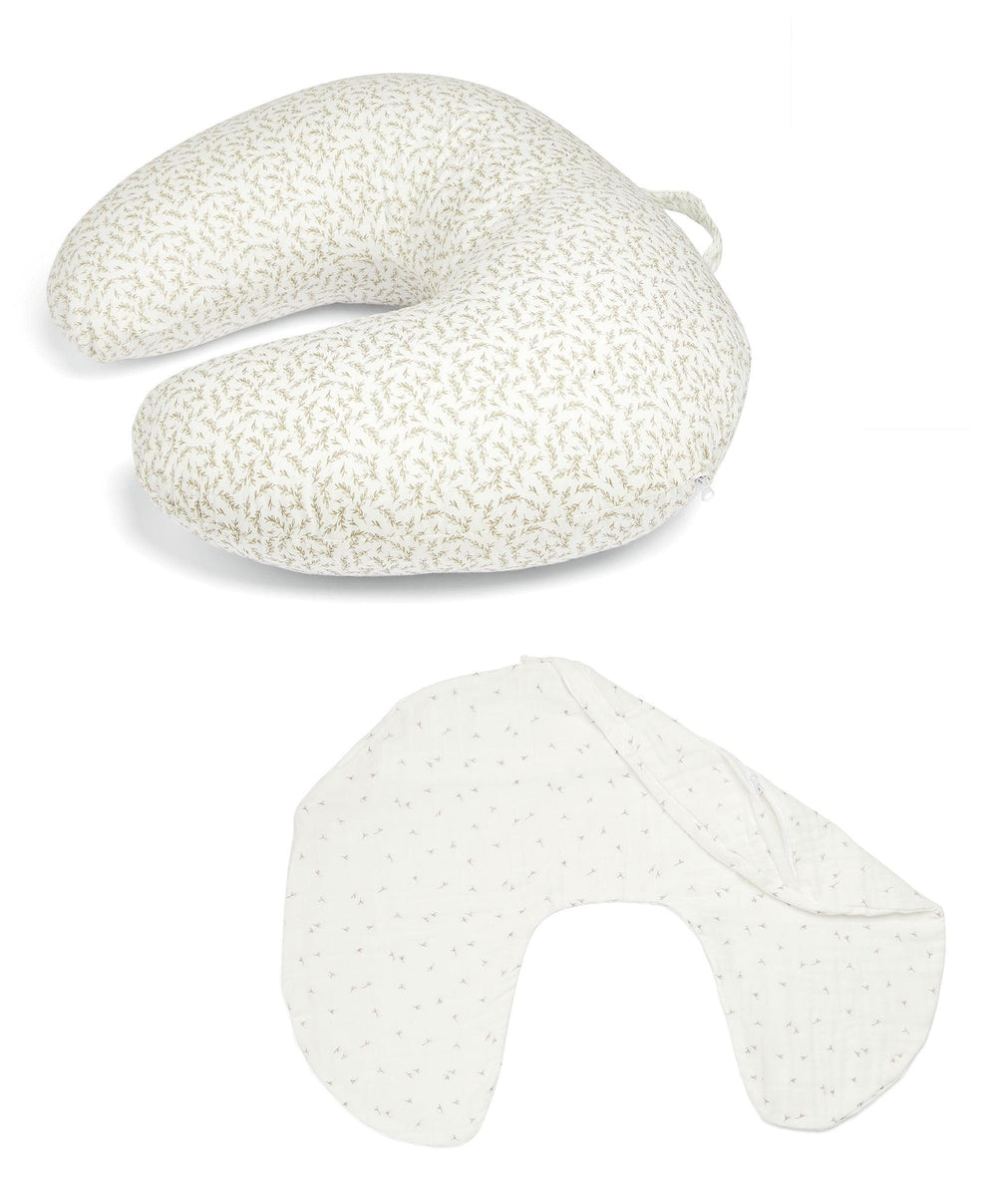 Mamas &amp; Papas Nursing Pillow &amp; Cover Bundle - Leaf