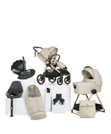 Mamas & Papas Ocarro 2 Complete Pushchair Bundle with Cybex Cloud T i-Size + Baby Car Seat (9 Pieces) - Shell