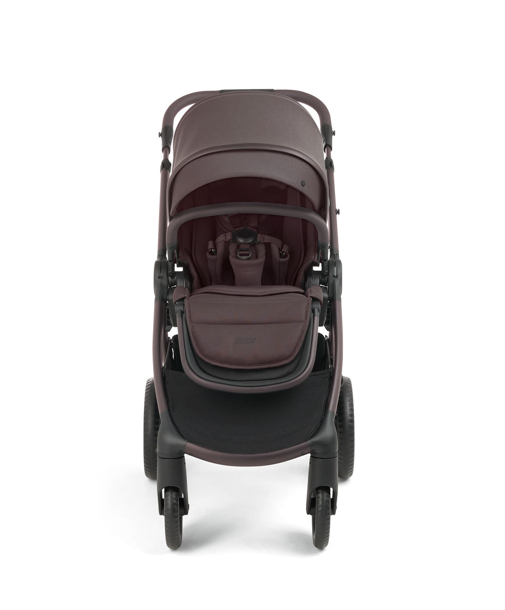 Mamas &amp; Papas Ocarro 2 Complete Pushchair Bundle with Cybex Cloud T Plus Car Seat &amp; Base (8 Pieces) - Americano