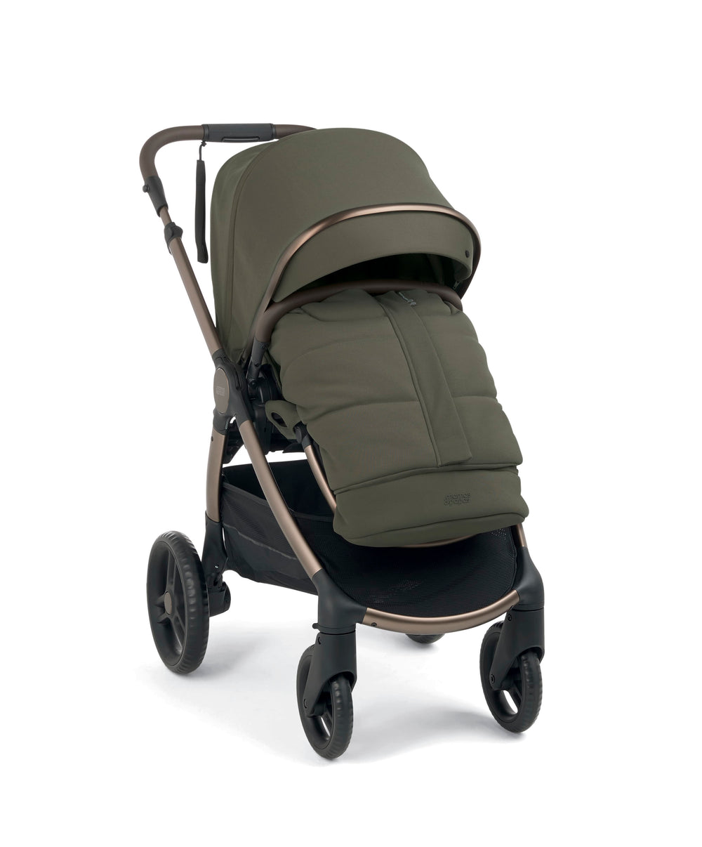 Mamas &amp; Papas Ocarro 2 Essential Pushchair Bundle with Cybex Aton B2 i-Size Baby Car Seat  (8 Pieces) - Evergreen