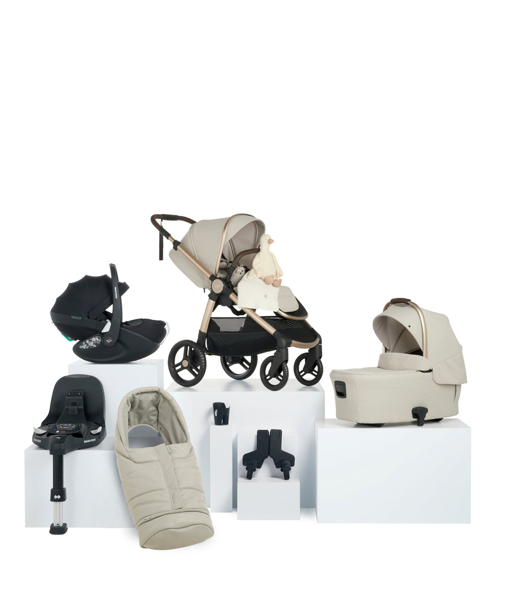Mamas &amp; Papas Ocarro 2 Pushchair Bundle With Maxi-Cosi Pebble 360 Pro² Car Seat &amp; Base (9 Pieces) - Shell