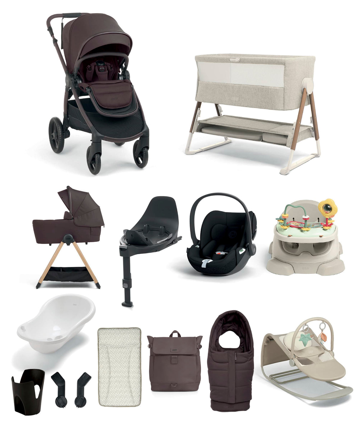 cybex ocarro Ocarro 2 Pushchair Ultimate Newborn Bundle With Cybex Cloud T i-Size R – Mamas & Papas UK