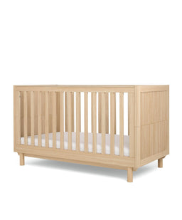 Mamas & Papas Oska Nursery Bundle With Lua Bedside Crib (6 Pieces) - Natural Oak