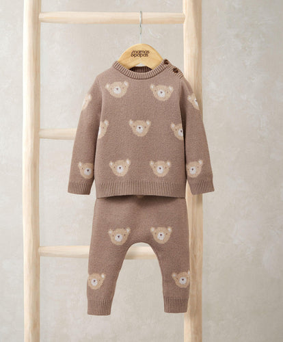 Mamas & Papas Outfits & Sets Bear Jacquard Knit Set (2 Pieces)