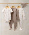 Mamas & Papas Outfits & Sets Bear Print All In Ones Bodysuit & Hat Set (4 Pieces)