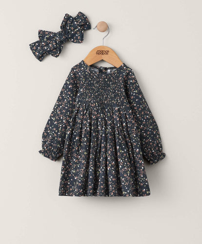 Mamas & Papas Outfits & Sets Berry Floral Print Dress & Headband (2 Piece)