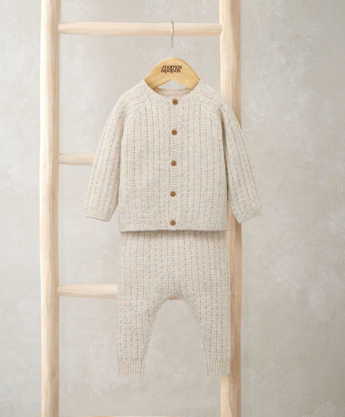 Mamas & Papas Outfits & Sets Cable Knit Top & Bottoms Set (2 Pieces)