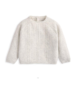 Mamas & Papas Outfits & Sets Cable Knit Top & Bottoms Set (2 Pieces) - Grey