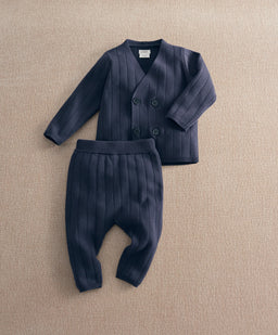 Mamas & Papas Outfits & Sets Cable Knit Wrap Cardigan & Trouser Set