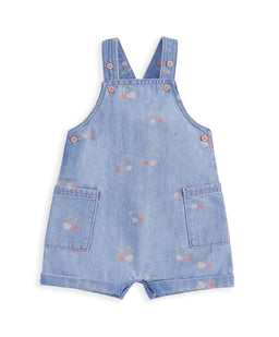Mamas & Papas Outfits & Sets Cherry Denim Dungarees