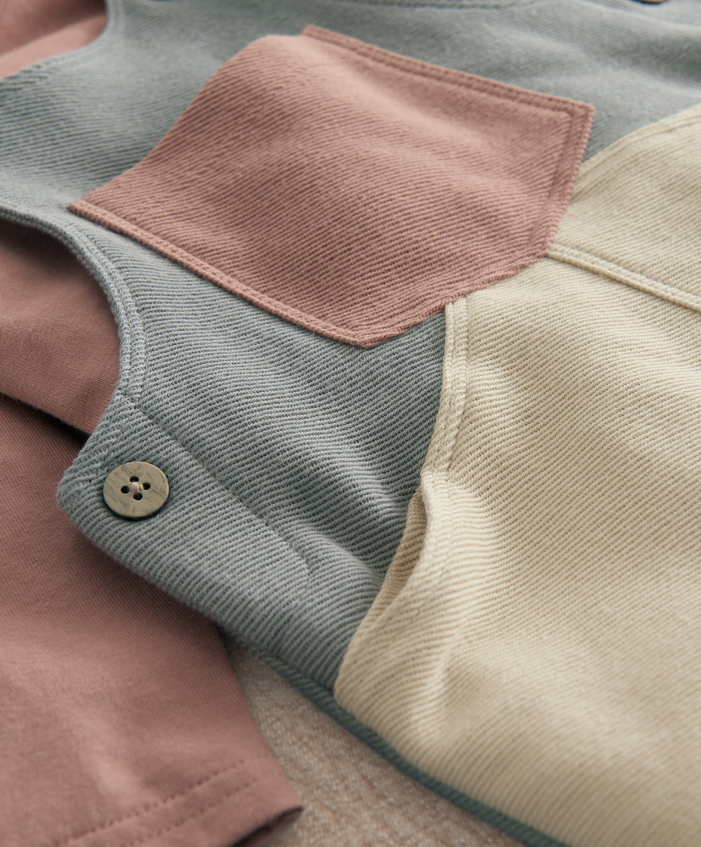 Mamas &amp; Papas Outfits &amp; Sets Colour Block Dungaree Outfit Set