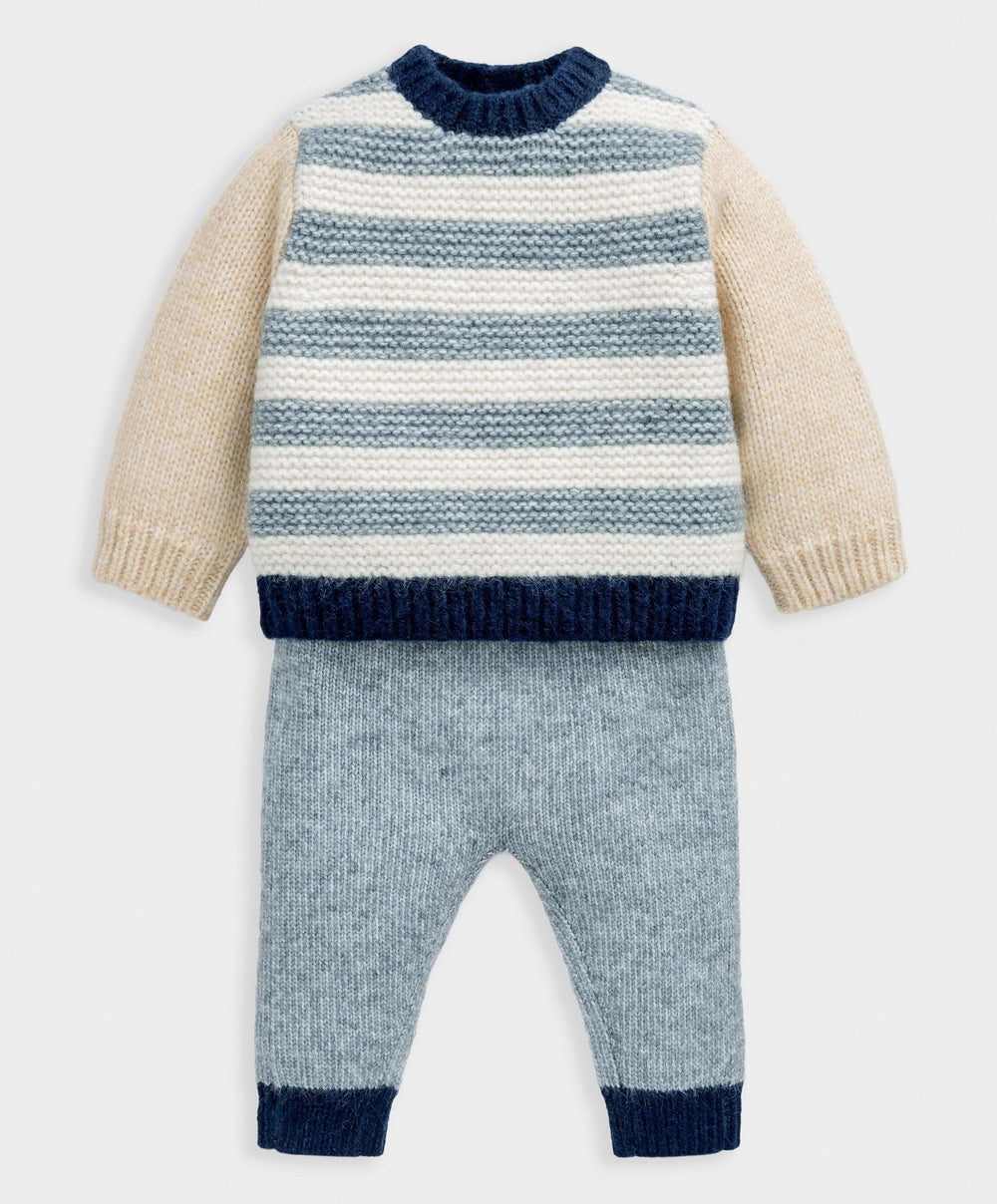 Mamas &amp; Papas Outfits &amp; Sets Colour Block Jumper &amp; Leggings Outfit Set