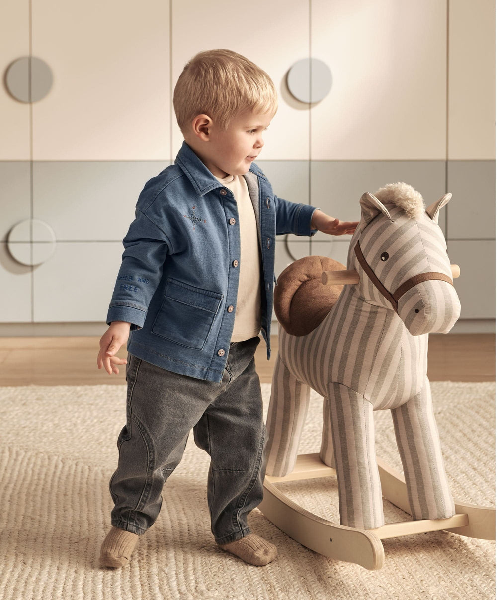 Mamas &amp; Papas Outfits &amp; Sets Denim Shacket &amp; T-Shirt