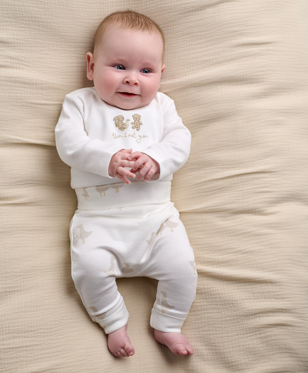 Mamas &amp; Papas Outfits &amp; Sets Duck Print Bodysuit &amp; Leggings Set