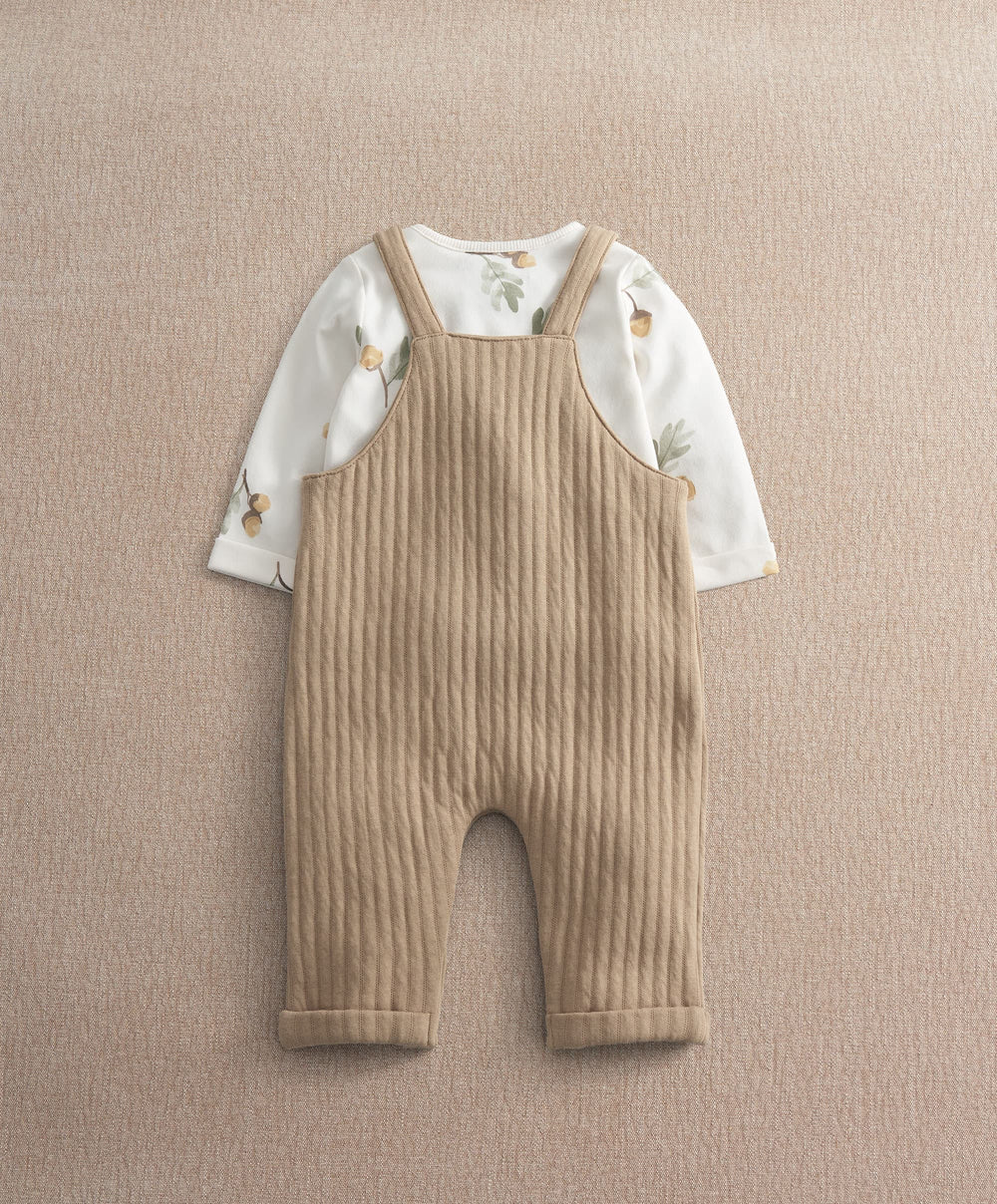 Mamas &amp; Papas Outfits &amp; Sets Dungaree &amp; Acorn Bodysuit Outfit Set
