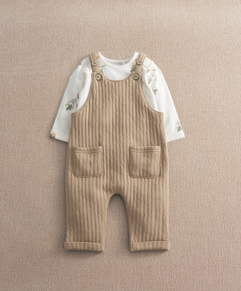 Mamas &amp; Papas Outfits &amp; Sets Dungaree &amp; Acorn Bodysuit Outfit Set