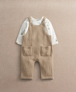 Mamas & Papas Outfits & Sets Dungaree & Acorn Bodysuit Outfit Set