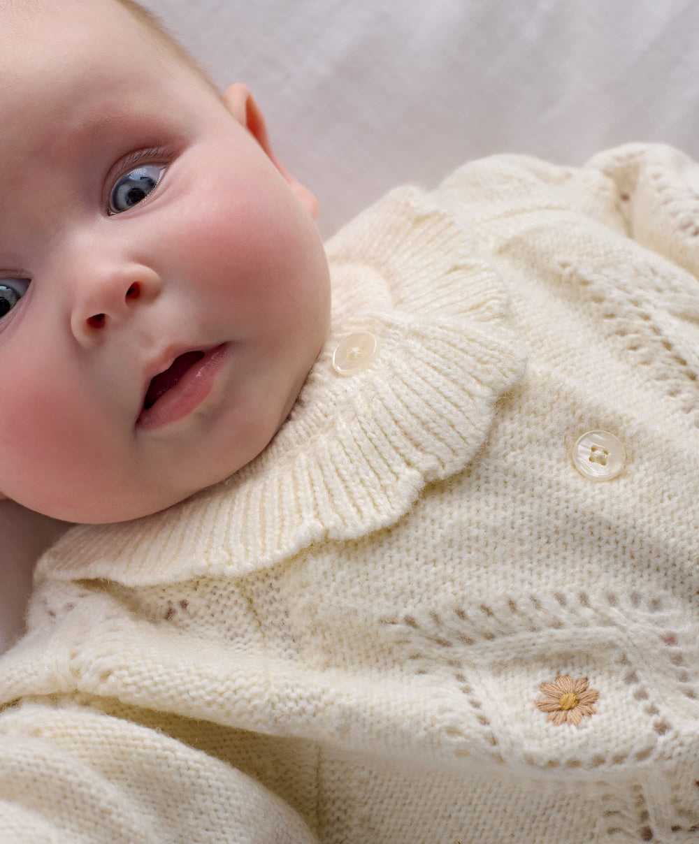 Mamas &amp; Papas Outfits &amp; Sets Embroidered Knit Cardigan &amp; Legging Set (2 Pieces)