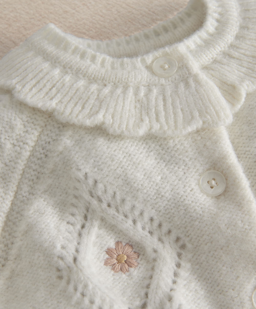 Mamas &amp; Papas Outfits &amp; Sets Embroidered Knit Cardigan &amp; Legging Set (2 Pieces)
