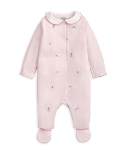 Mamas & Papas Outfits & Sets Embroidered Romper Hat & Blanket Set (3 Pieces) - Pink