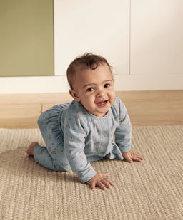 Mamas & Papas Outfits & Sets Floral Ribbed Top and Leggings Outfit Set