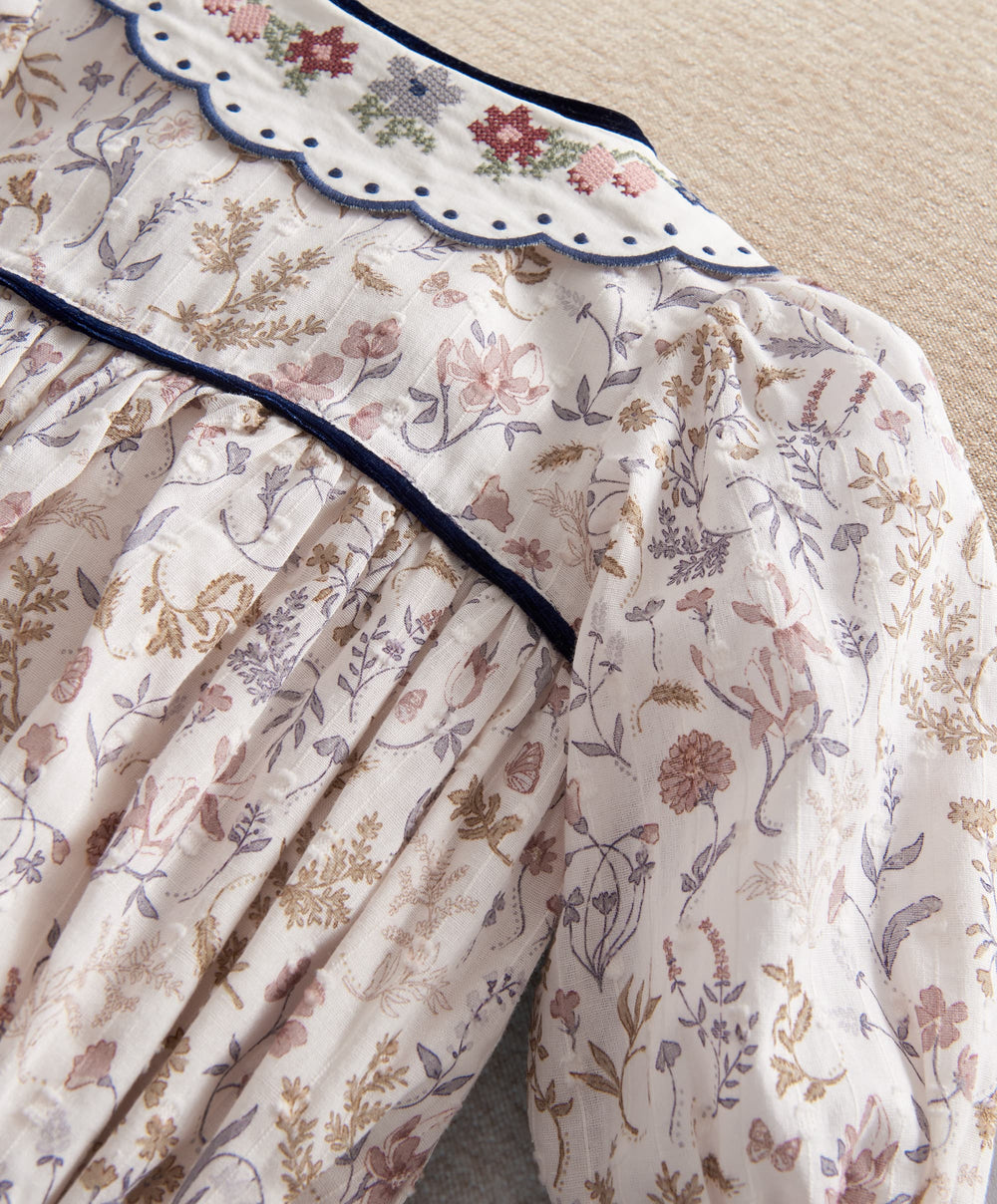 Mamas &amp; Papas Outfits &amp; Sets Floral Romper &amp; Tights