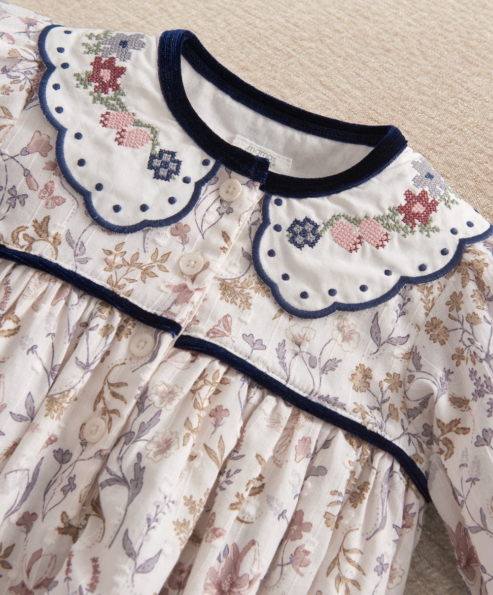 Mamas &amp; Papas Outfits &amp; Sets Floral Romper &amp; Tights