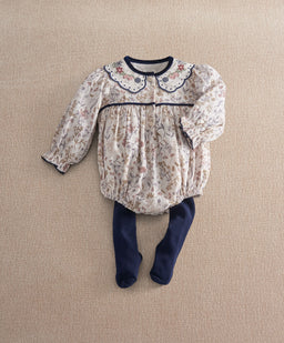 Mamas & Papas Outfits & Sets Floral Romper & Tights